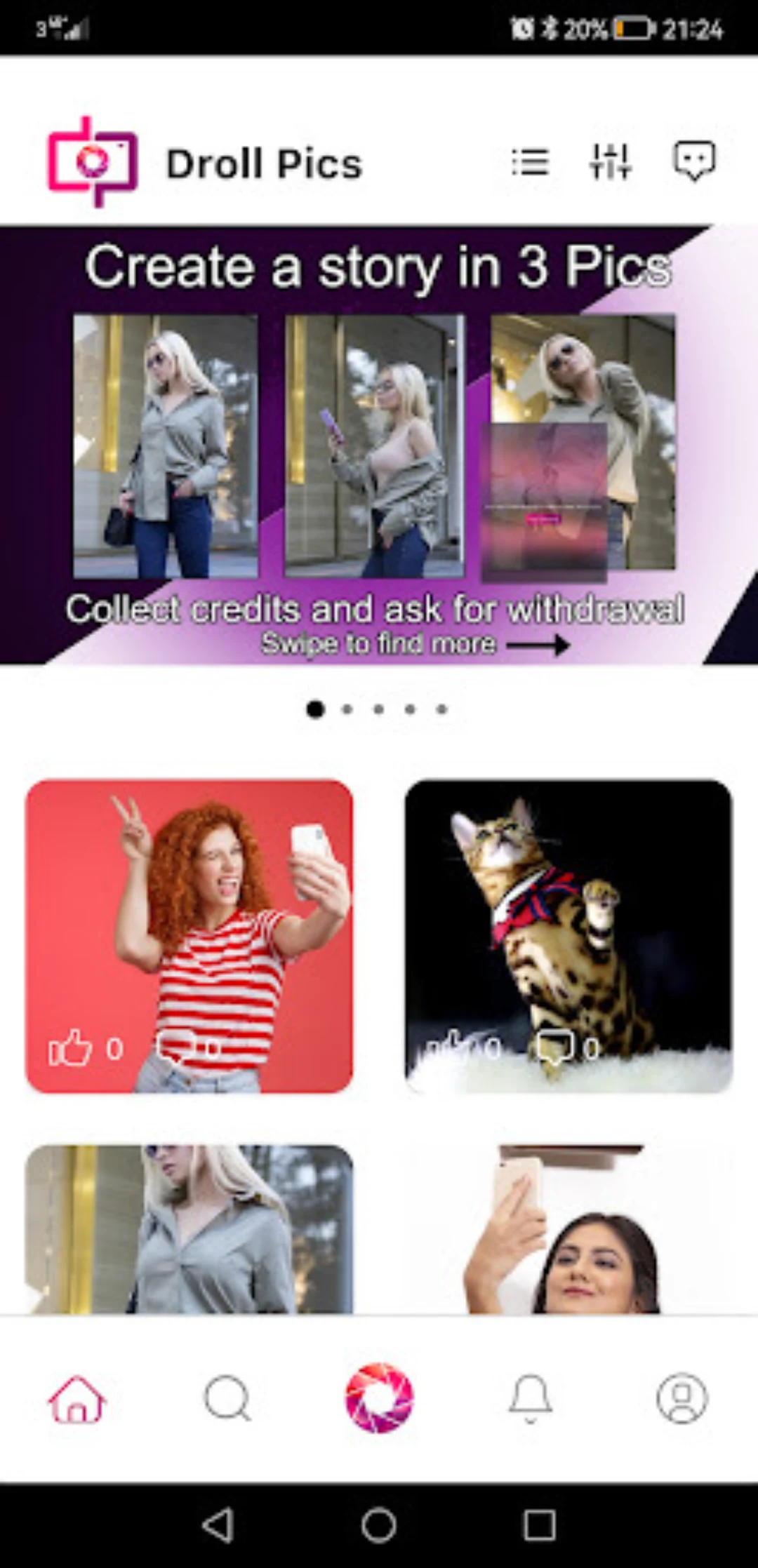 Droll Pics - Sell your selfies screenshot